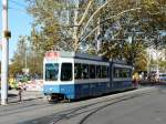 VBZ - Tram Be 4/6  2017 unterwegs auf der Linie 15 in Zrich am 17.10.2013