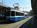 Be 4/6 Nr. 2115 als Linie 6 nach Heuried beim Halt an der Haltestelle Bahnhofsplatz/HB. (24.7.2015)