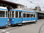 Trammuseum Zürich - Personenwagen B 626 unterwegs auf der Museumslinie in der Stadt Zürich am 28.05.2016