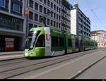 BVB - Tram Be 6/8 5012 unterwegs in der Stadt Basel am 16.08.2020