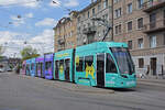 Be 6/8 Flexity 5009 mit der Yallo Werbung, auf der Linie 6, bedient die Haltestelle Morgartenring.