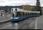 VBZ - Tram Be 6/8 4035 unterwegs auf der Linie 11 am 15.01.2023