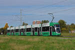 Be 6/8 Flexity 5041, auf der Linie 14, fährt am 21.10.2024 zur Haltestelle Lachmatt.
