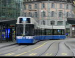 VBZ - Tram Be 6/8 4052 unterwegs auf der Linie 14 in der Stadt Zürich am 24.04.2025