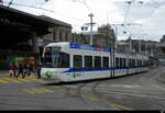 VBg - Be 5/6 3080 unterwegs auf der Linie 10 in der Stadt Zürich am 22.02.2026