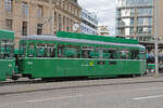 B4S 1472, auf der Linie 15, wendet am 23.02.2026 wegen der Basler Fasnacht bereits am Aeschenplatz. Aufnahme Basel.