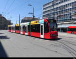 Bern Mobil - Be 4/6 754 unterwegs auf der Linie 7 in der Stadt Bern am 25.06.2023