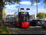 Bern Mobil - Tram Be 6/8 662 unterwegs auf der Linie 9 in Bern am 28.10.2023
