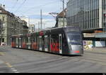Bern Mobil - Tram Be 6/8 670 unterwegs auf der Linie 9 in der Stadt Bern am 06.07.2025