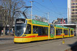 Be 6/10 Tango 156, auf der Linie 10, fährt zur Haltestelle beim ZOO Basel.