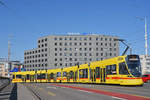 Be 6/10 Tango 184, auf der Linie 10, überquert die Münchensteinerbrücke.