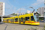 Be 6/10 Tango 181, auf der Linie 10, fährt zur Haltestelle ZOO Basel.