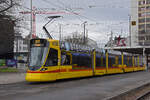 Be 6/10 Tango 152, auf der Linie 10, fährt am 04.02.2023 zur Haltestelle ZOO Basel.