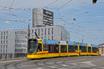 Be 6/10 Tango 163, auf der Linie 10, überquert am 17.08.2023 die Münchensteinerbrücke.