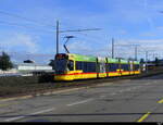 BLT - Tram Be 6/10  164  unterwegs auf der Linie 11 in Basel am 04.02.2024