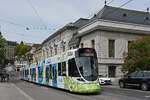Be 6/10 Tango 186 mit der Werbung für Primero Energie, auf der Linie 11, fährt am 04.05.2024 den Steinenberg hoch zur Haltestelle Bankverein.