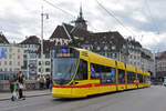 Be 6/10 Tango 184, auf der Linie 17, überquert am 13.09.2025 die Mittlere Rheinbrücke.