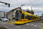 Be 6/10 Tango 188, auf der Linie 10, fährt am 01.11.2025 bei der Haltestelle Bottmingen ein.