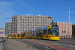 Be 6/10 Tango 154, auf der Linie 10, überquert am 18.12.2025 die Münchensteinerbrücke.