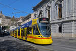 Be 6/10 Tango 189, auf der Linie 11, fährt am 07.04.2026 den Steinenberg hoch zur Haltestelle Bankverein.