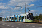 Be 6/10 Tango 186 mit der Primero Energie Werbung, auf der Linie 10, f�hrt am 06.08.2026 zur Haltestelle M-Parc. Aufnahme Basel.