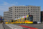 Be 6/10 Tango 169, auf der Linie 11, �berquert am 15.08.2026 die M�nchensteinerbr�cke. Aufnahme Basel.