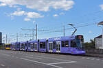 Be 6/10 Tango 151 mit der Werbung f�r die Bank Valiant, auf der Linie 11, f�hrt am 06.08.2026 zur Haltestelle M-Parc.