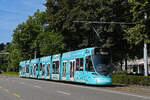Be 6/10 Tango 164 mit der Medicar AG Werbung f�r Personen und Patienten Transport, auf der Linie 10, f�hrt am 06.07.2026 zur Haltestelle am Aeschenplatz.