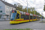 Be 6/10 Tango 154, auf der wegen diversen Baustellen umgeleiteten Linie 11, verl�sst am 05.09.2026 die Endstation am Eglisee und wendet in der Schlaufe beim Eglisee.