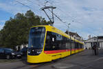Be 8/10 TINA 4224, auf der wegen der Grossbaustelle am Marktplatz umgeleiteten Linie 17, wartet am 02.09.2026 in der Schlaufe beim Depot Dreispitz. Aufnahme Basel.