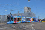 Be 6/10 Tango 182 mit der Werbung f�r den M-Parc, �berquert am 14.09.2026 mit der Fahrschule die M�nchensteinerbr�cke. Aufnahme Basel.