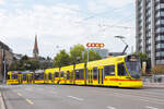 Be 6/10 Tango 168, auf der Linie 10, �berquert am 10.08.2026 die M�nchensteinerbr�cke.