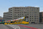 Be 6/10 Tango 154, auf der Linie 10, �berquert am 15.08.2026 die M�nchensteinerbr�cke. Aufnahme Basel.