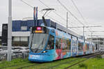 Be 6/10 Tango 182 mit der M-Parc Werbung, auf der Linie 11, f�hrt am 26.10.2026 zur Haltestelle Dreispitz. Aufnahme Basel.
