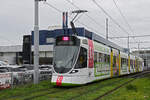 Be 6/10 Tango 188 mit der U-Abo Werbung, auf der Linie 11, f�hrt am 26.10.2026 zur Haltestelle Dreispitz.