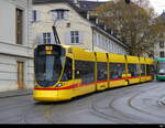 BLT - Tram Be 6/10  159 unterwegs auf der Linie 10 in der Stadt Basel am 18.11.2023