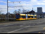 BLT - Tram Be 6/10  189 unterwegs auf der Linie 11 in Basel am 04.02.2024