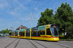 Be 6/10 Tango 176, auf der Linie 11, muss wegen einer Baustelle in der Münchensteinerstrasse am 02.05.2026 bereits beim Depot Dreispitz mit einem Retourmanöver wenden. Aufnahme Basel.