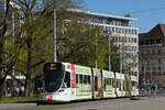 Be 6/10 Tango 188 mit der U-Abo Werbung, auf der Linie 10, bedient am 07.04.2026 die Haltestelle am Aeschenplatz. Aufnahme Basel.