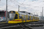 Be 6/10 Tango 152, auf der Linie 10, verl�sst am 03.02.2026 die Haltestelle H�slimatt. Aufnahme Oberwil.