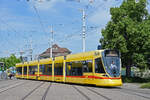 Be 6/10 Tango 161, auf der Linie 10, muss wegen einer Baustelle in der M�nchensteinerstrasse am 02.05.2026 bereits beim Depot Dreispitz mit einem Retourman�ver wenden.