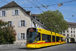 Be 6/10 Tango 177, auf der Linie 11, f�hrt am 27.04.2026 den Steinenberg hinunter zur Haltestelle Barf�sserplatz. Aufnahme Basel.