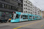 Be 6/10 Tango 164 mit der Medicar AG Werbung f�r Personen und Patienten Transport, auf der Linie 11, f�hrt am 04.05.2026 zur Haltestelle Voltaplatz. Aufnahme Basel.