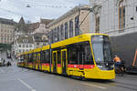 Be 8/10 TINA 4223, auf der Linie 11, fährt am 08.12.2025 den Steinenberg hoch zur Haltestelle Bankverein. Aufnahme Basel.