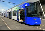 tl - Neues Tram Nr.1001 zur Besichtigung anlässlich Tag der Offen Türe der Werkstätte/Depot der TL ( Tram Lausanne ) in Renens am 02.05.2026