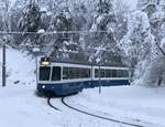 VBZ Linie 7 Wagennummer 2096 in der Schleife Milchbuck.