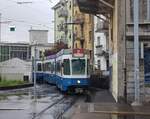 VBZ Linie 2 Wagennummer 2071 beim Depot Kalkbreite. Wegen einer Demonstration mussten die Linien 2 und 3 über Kalkbreite, Bahnhof Wiedikon, Werd nach Stauffacher umgeleitet werden. Datum: 1. 5. 2021