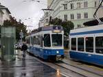 Linie 11 Wagennummer 2037  Oberstrass  beim Opernhaus.