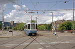 Zürich VBZ Tramlinie 8 (SWP/SIG/BBC-Be 4/6 2077, Bj.