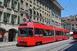 Be 4/6 740 Vevey Tram, auf der Linie 7, bedient die Haltestelle Bärenplatz.